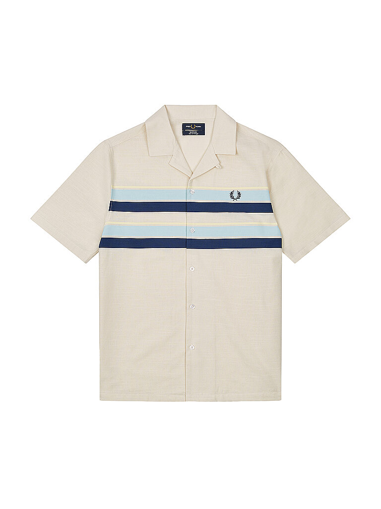 FRED PERRY Kurzarmhemd creme | S